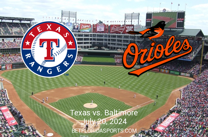 Clash of the Titans: Orioles and Rangers to Collide on July 20, 2024